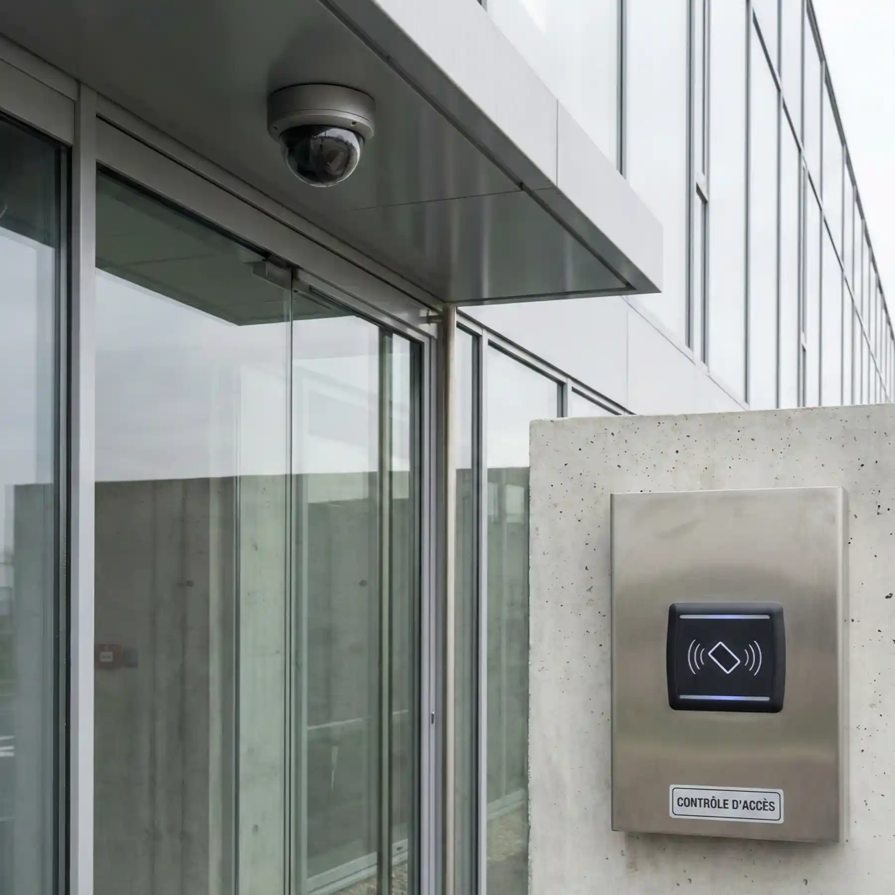 Contrôle d'accès badge et vidéosurveillance sur locaux professionnels à Dreux par ElectriZen