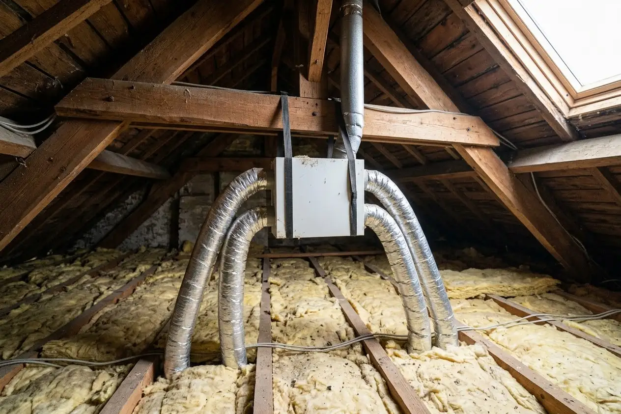 installation-vmc-combles-gaines-isolees installation vmc combles gaines isolees